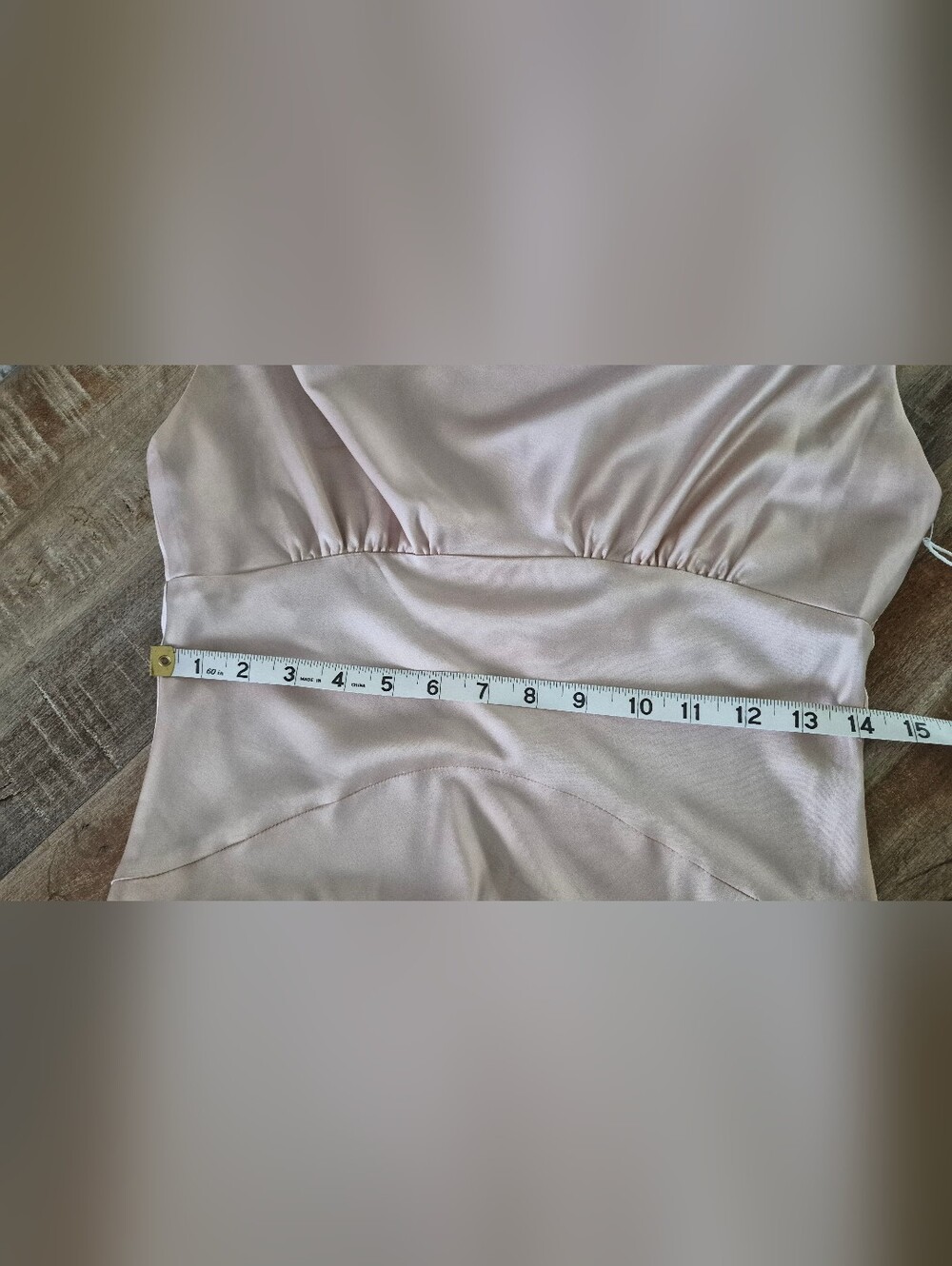 Reformation Satin Cowl-Neck Midi Dress in Blush - Picture 15 of 16